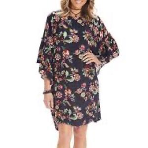 Democracy Flounce Sleeve Shift Dress Size XS